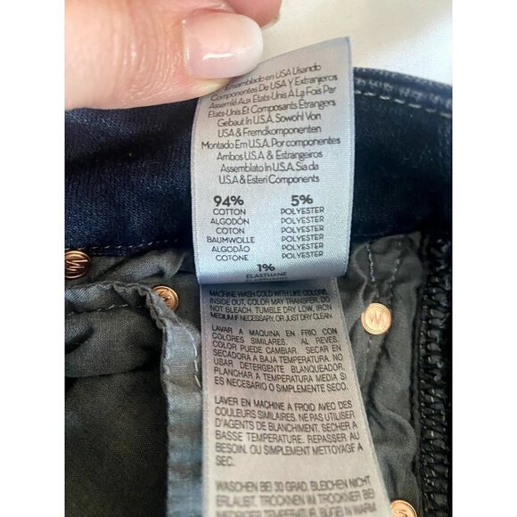 Mother Denim High Waisted Looker Skinny Size 26 In Coffee Tea Or Me Jeans - Picture 13 of 16